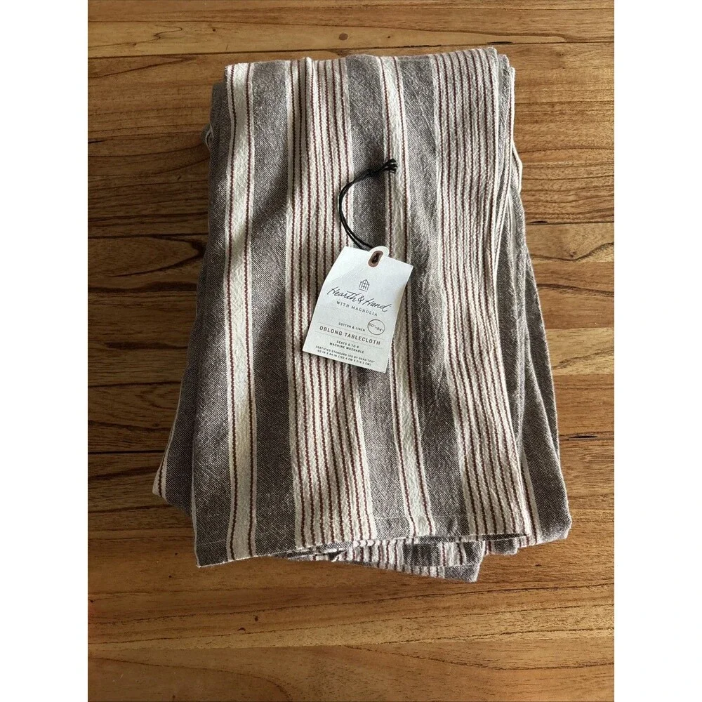 Hearth & Hand striped tablecloth
